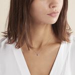 Collier Solitaire Argent Blanc Rio Santa Teresa Oxyde De Zirconium - Colliers solitaires Femme | Marc Orian