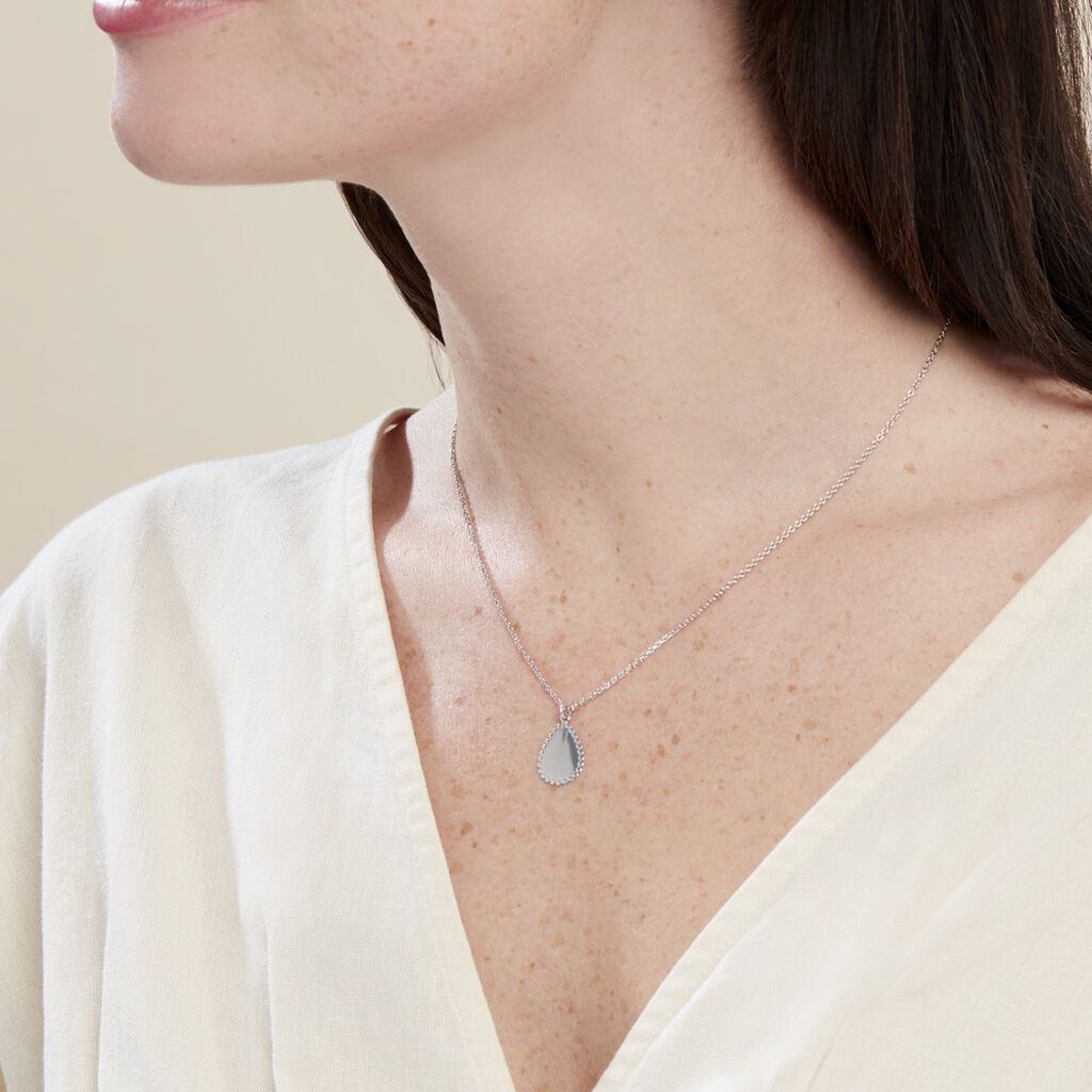 Collier Argent Blanc Paros - Colliers Femme | Marc Orian