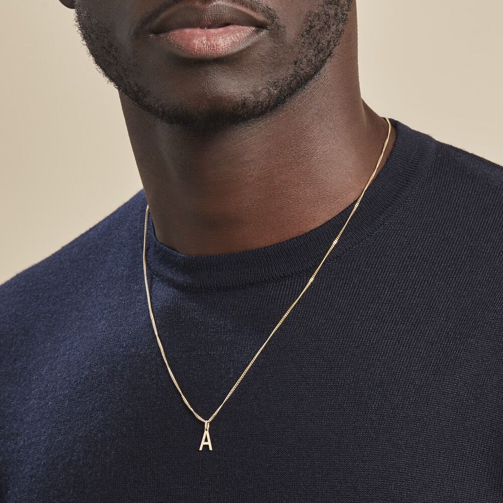 Pendentif Ionia Lettre Or Jaune - Pendentifs Famille | Marc Orian