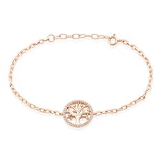 Bracelet Argent Rose Urcisse Oxydes De Zirconium - Bracelets chaînes Femme | Marc Orian