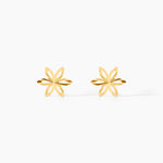 Boucles D'oreilles Puces Fadia Fleur Or Jaune - Puces Femme | Marc Orian