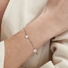 Bracelet Shyama Argent Blanc - Bracelets chaînes Femme | Marc Orian