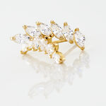 Bijoux D'oreilles Resa Or Jaune Oxyde De Zirconium - Piercings d'oreilles Femme | Marc Orian
