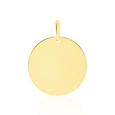 Pendentif Sirona Pastille Gravable Or Jaune - Pendentifs Femme | Marc Orian