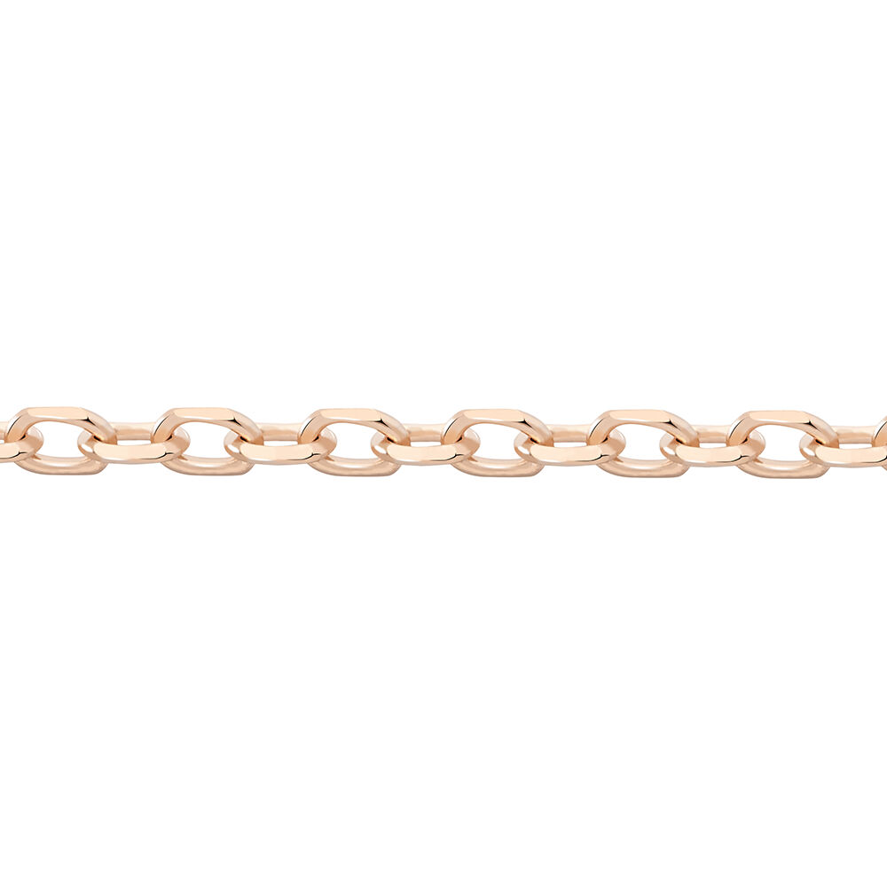 Cha&icirc;ne Igoa Maille For&ccedil;at Diamantee Or Rose - Chaines Femme | Marc Orian