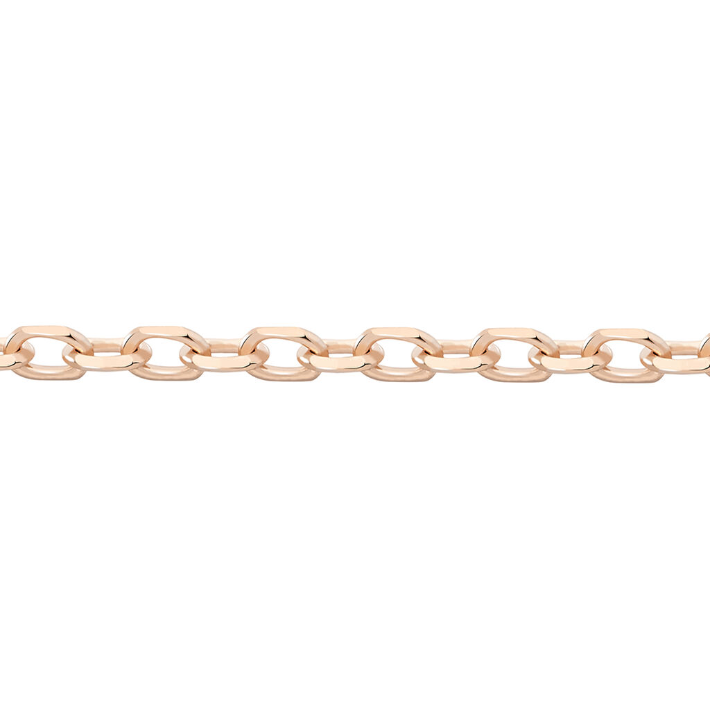 Cha&icirc;ne Igoa Maille For&ccedil;at Diamantee Or Rose - Chaines Femme | Marc Orian