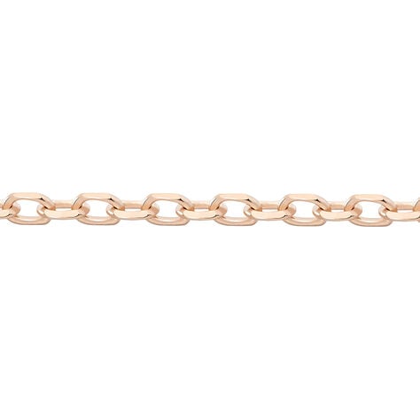 Cha&icirc;ne Igoa Maille For&ccedil;at Diamantee Or Rose - Chaines Femme | Marc Orian