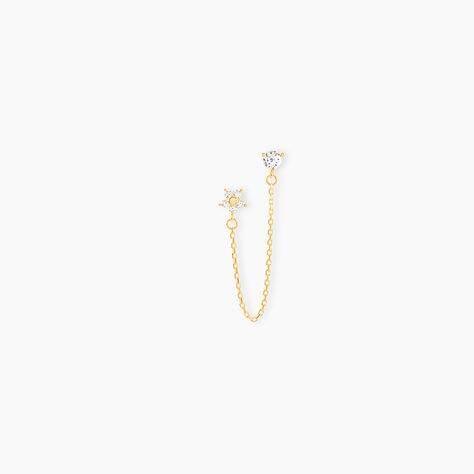 Bijou D'oreille Unitaire Candia Or Jaune Oxyde De Zirconium - Piercings d'oreilles Femme | Marc Orian