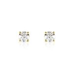 Boucles D'oreilles Puces Victoria Or Jaune Diamant - Puces Famille | Marc Orian