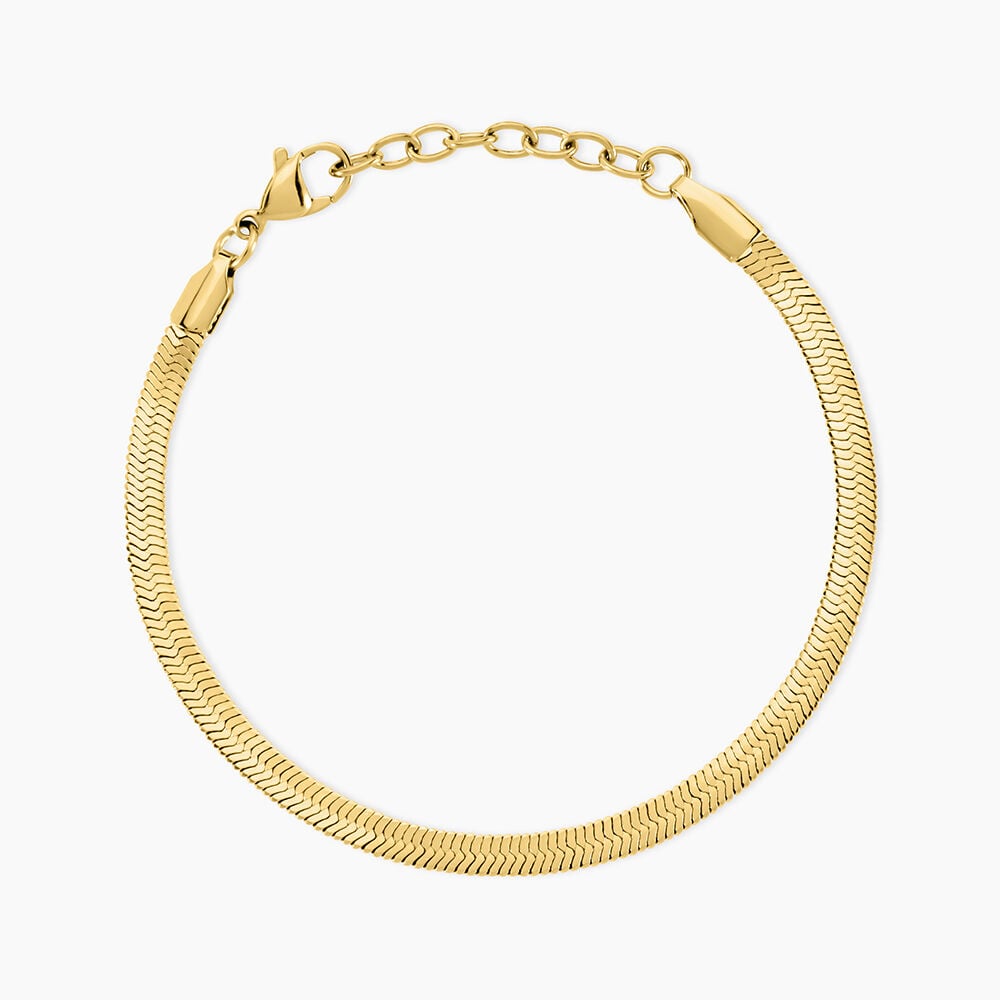 Bracelet Prestance Acier Jaune - Bracelets mailles Femme | Marc Orian