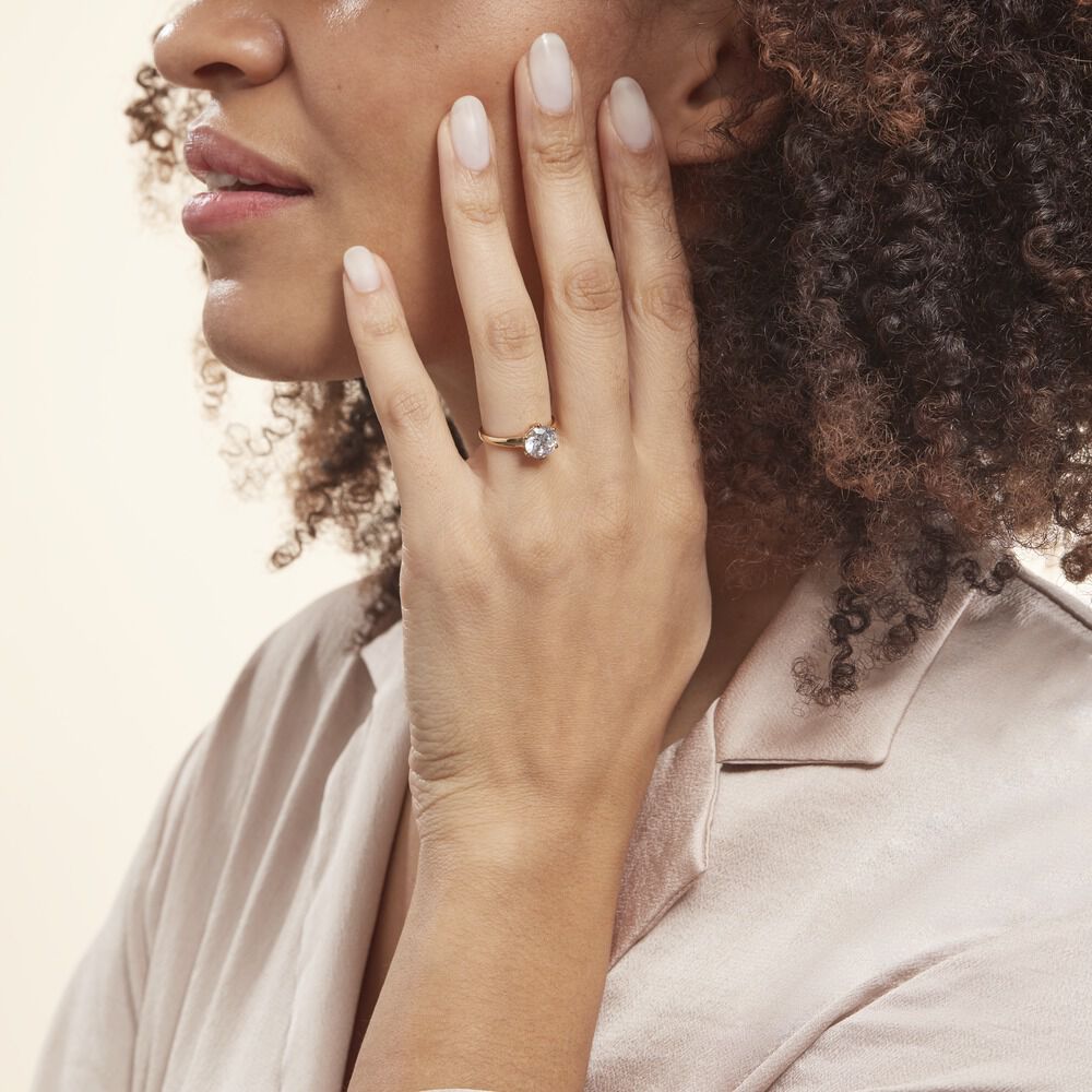 Solitaire Or Jaune Poeninus Oxyde - Solitaires Femme | Marc Orian