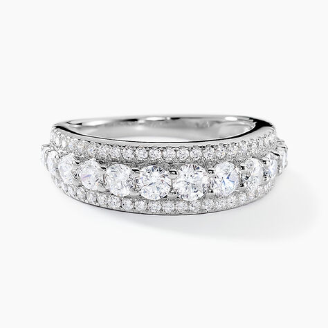 Bague Philomene Argent Blanc Oxyde De Zirconium - Bagues avec pierre Femme | Marc Orian