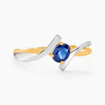 Bague Rosmunda Or Bicolore Saphir - Solitaires Femme | Marc Orian