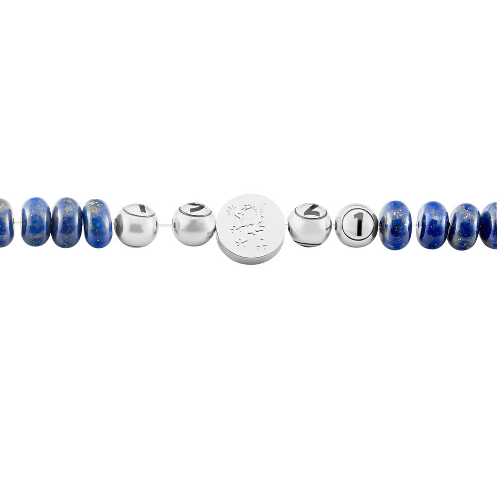 Bracelet Jourdan 1921 Acier Blanc œil De Tigre - Bracelets Lithothérapie Homme | Marc Orian
