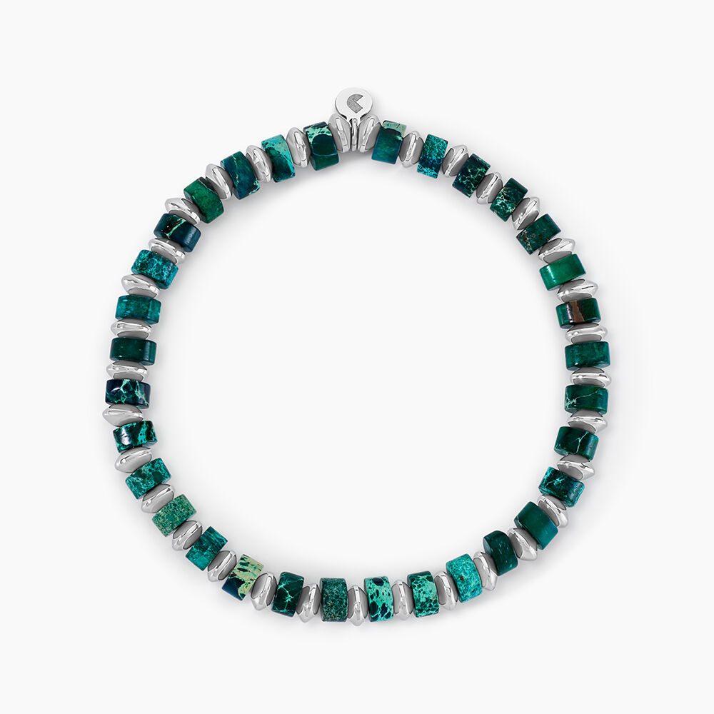 Bracelet Jourdan Acier Blanc - Bracelets chaînes Homme | Marc Orian