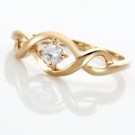 Bague Solitaire Jaume Plaqu&eacute; Or Oxyde De Zirconium - Bijoux fantaisie Femme | Marc Orian