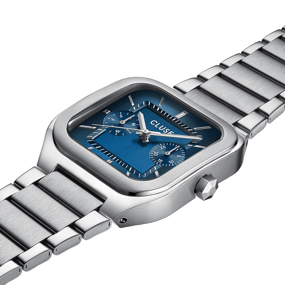 Montre Cluse Quadrus Multifonction Bleu - Montres &eacute;tanches Homme | Marc Orian
