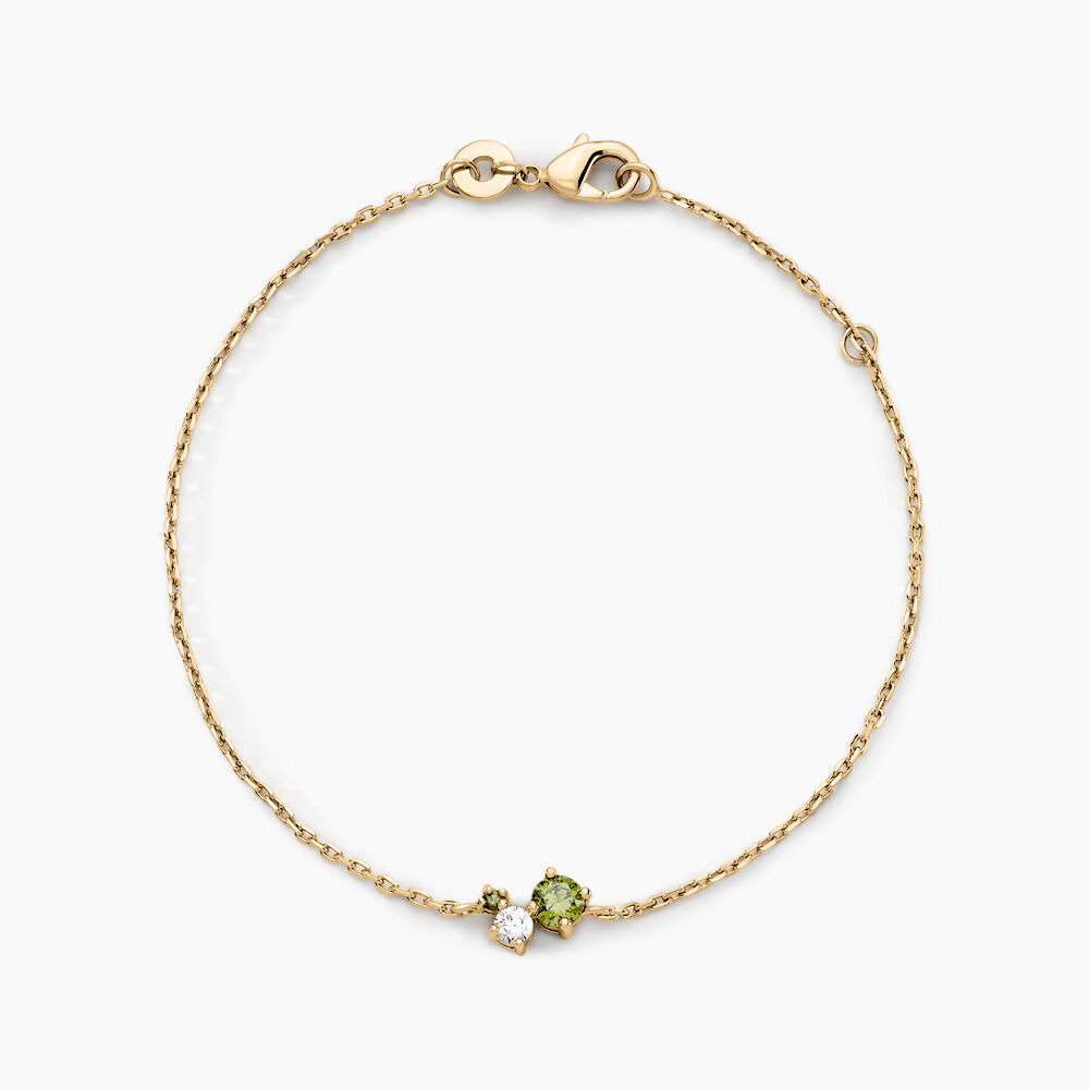 Bracelet Sharleen Plaqué Or Jaune Oxyde De Zirconium - Bracelets chaînes Femme | Marc Orian