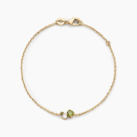 Bracelet Sharleen Plaqué Or Jaune Oxyde De Zirconium - Bracelets chaînes Femme | Marc Orian