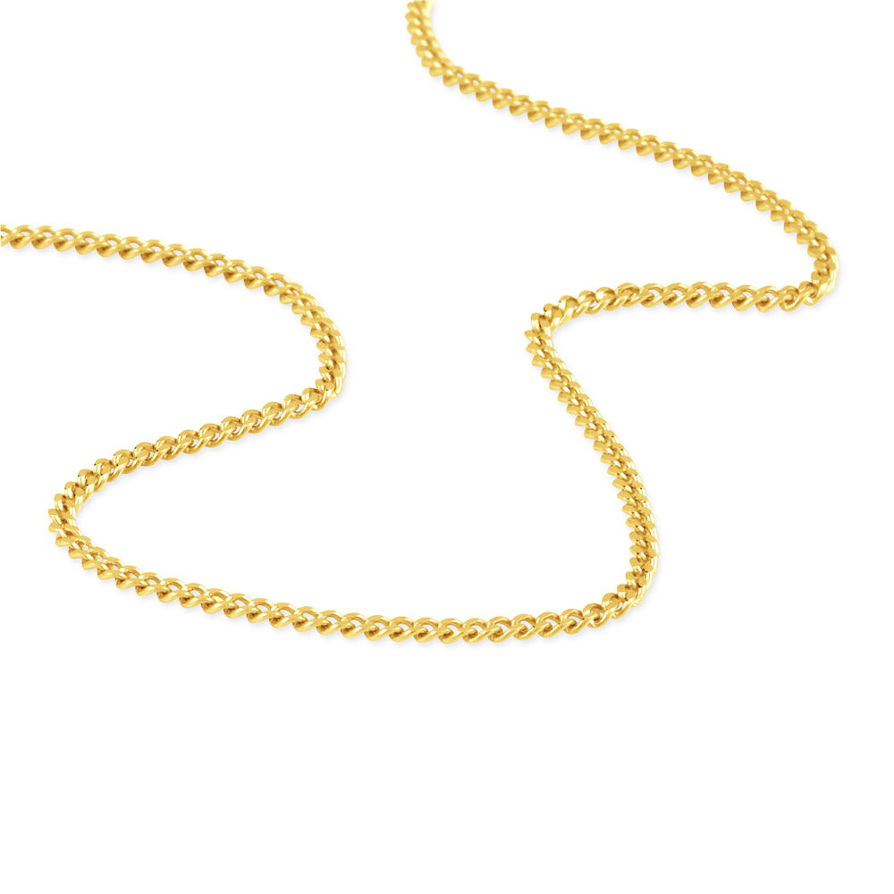 Chaîne Ixia Maille Gourmette Diamantee Or Jaune - Chaines Femme | Marc Orian