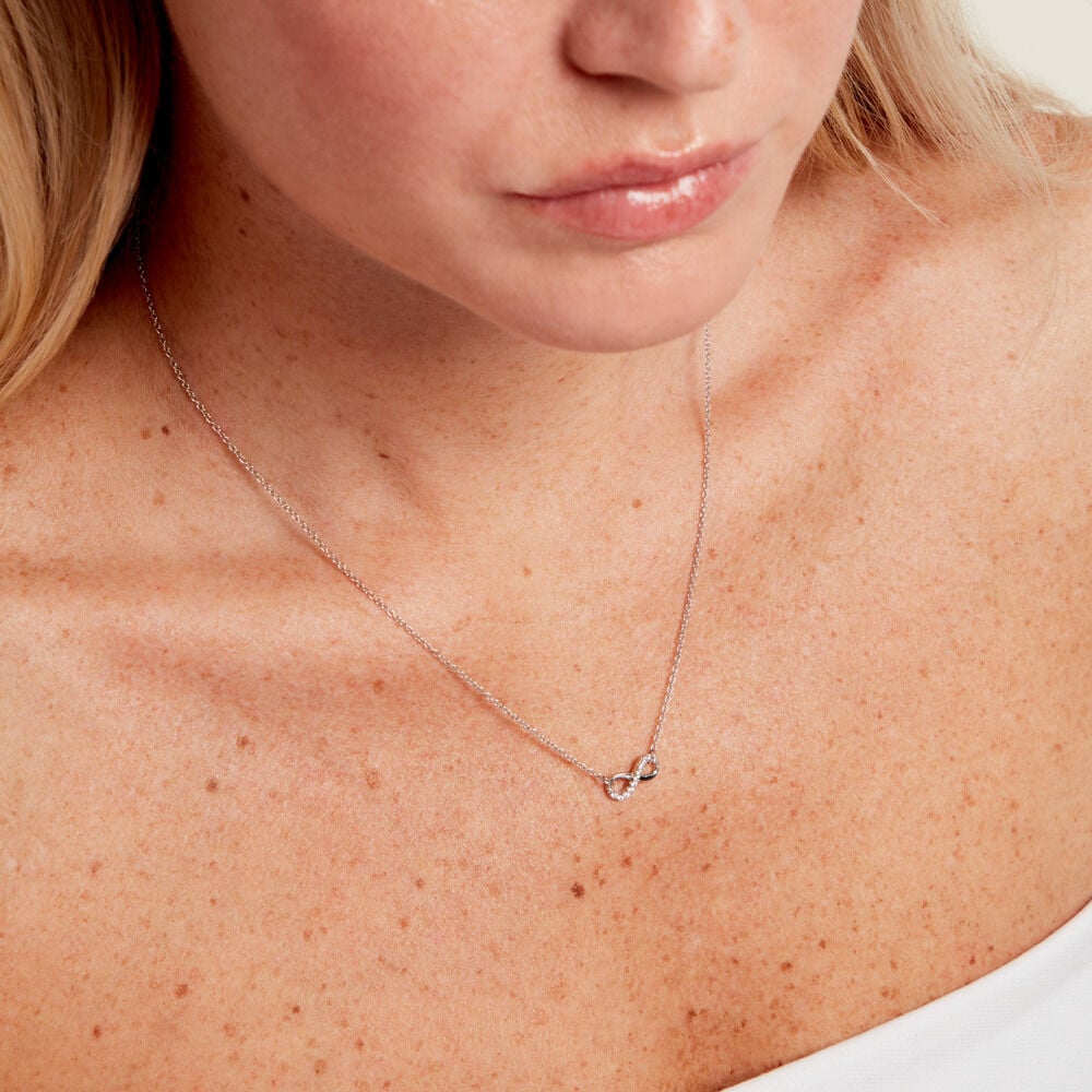 Collier Filipe Argent Blanc Oxyde De Zirconium - Colliers avec pierres Femme | Marc Orian