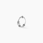 Cr&eacute;ole Unitaire Ian Argent Blanc - Piercings d'oreilles Homme | Marc Orian