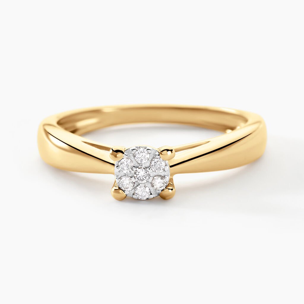 Bague Solitaire Artemis Or Jaune Diamant - Solitaires Femme | Marc Orian