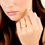 Bague Dannie Acier Jaune Nacre - Bijoux fantaisie Femme | Marc Orian