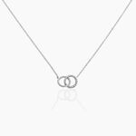 Collier M&eacute;lo&eacute; Argent Blanc - Colliers fantaisie Femme | Marc Orian