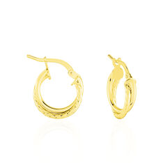Créoles Maelia Or Jaune - Boucles d'oreilles Créoles Femme | Marc Orian