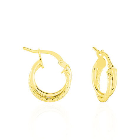 Créoles Maelia Or Jaune - Boucles d'oreilles Créoles Femme | Marc Orian