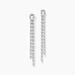 Boucles D'oreilles Pendantes Mayfair Argent Blanc Oxyde - Pendantes Femme | Marc Orian
