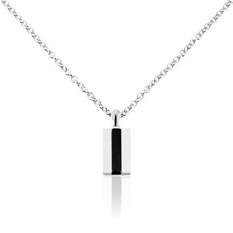 Collier Acier Vieillit Bedirhan Agate - Colliers avec pierres Homme | Marc Orian