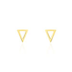 Boucles D'oreilles Puces Anne-berengere Triangle Or Jaune - Puces Femme | Marc Orian