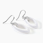 Boucles D'oreilles Pendantes Peer Argent Blanc Oxyde De Zirconium - Pendantes Femme | Marc Orian