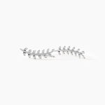 Boucles D'oreilles Grimpantes Folia Argent Blanc - Piercings d'oreilles Femme | Marc Orian