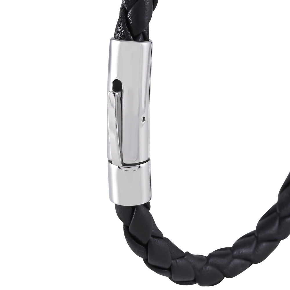 Bracelet Angelo Acier Blanc - Bracelets cuir Homme | Marc Orian