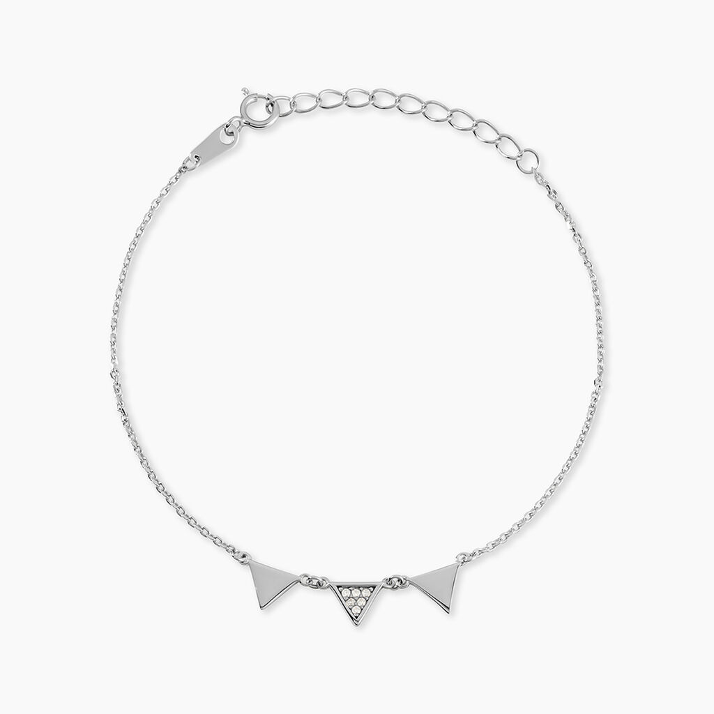 Bracelet Bartoumieu Argent Blanc Oxyde De Zirconium - Bracelets fantaisie Femme | Marc Orian