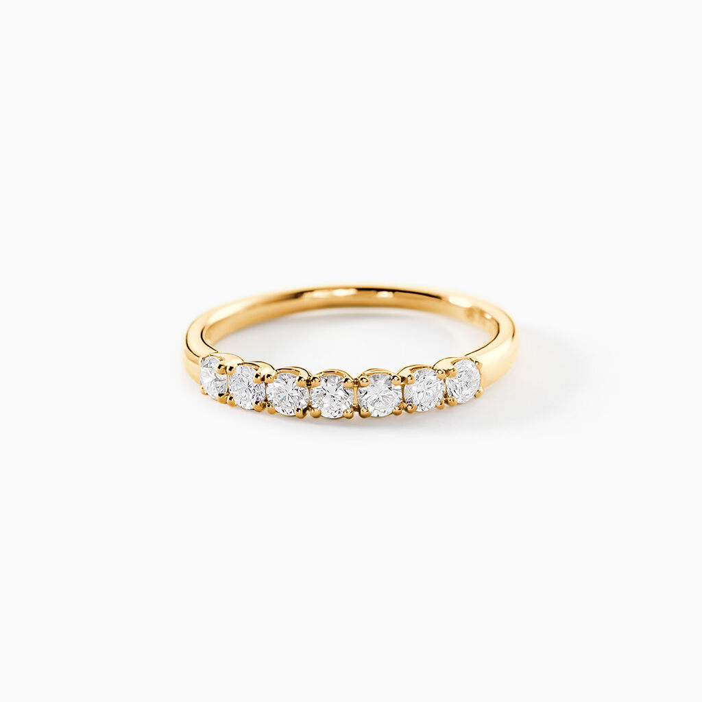 Alliance Hera Or Jaune Diamant - Alliances avec pierres Femme | Marc Orian