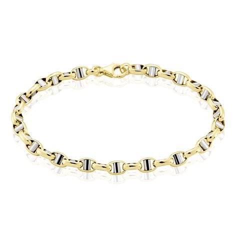 Bracelet Carlo Or Bicolore Maille Marine Ronde - Bracelets mailles Homme | Marc Orian