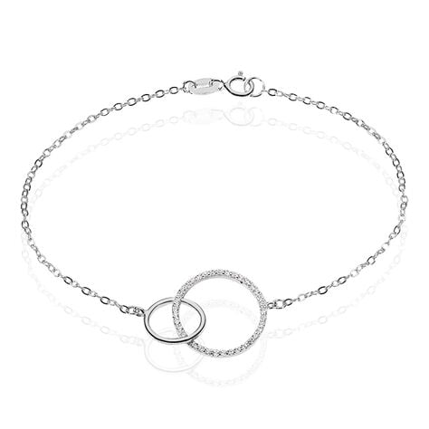 Bracelet Yalaz Argent Blanc Oxyde De Zirconium - Bracelets chaînes Femme | Marc Orian
