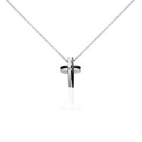 Collier Ruya Acier Bicolore Oxyde De Zirconium