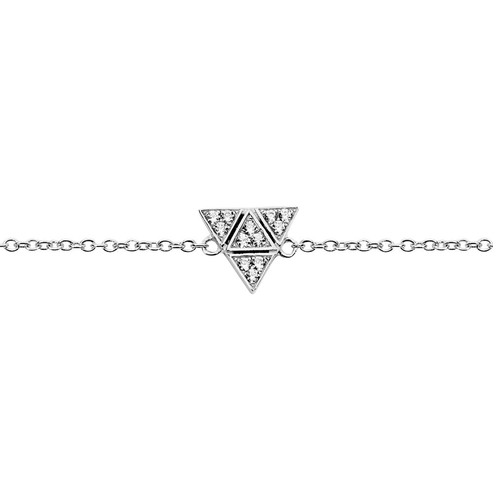 Bracelet Mathilde Argent Blanc Oxyde De Zirconium - Bracelets chaînes Femme | Marc Orian