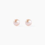 Boucles D'oreilles Puces Kesya Or Jaune Perle De Culture - Boucles d'oreilles mariage Femme | Marc Orian