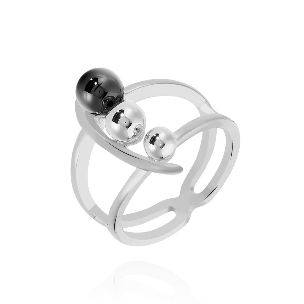 Bague Cleya Argent Blanc C&eacute;ramique - Bijoux fantaisie Femme | Marc Orian