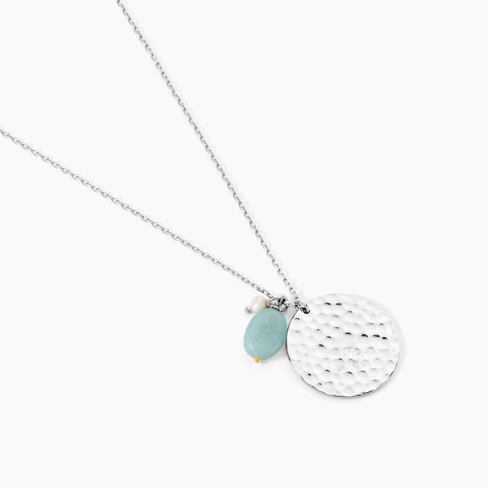 Collier Aroha Argent Blanc Amazonite Perle De Culture - Colliers avec pierres Femme | Marc Orian