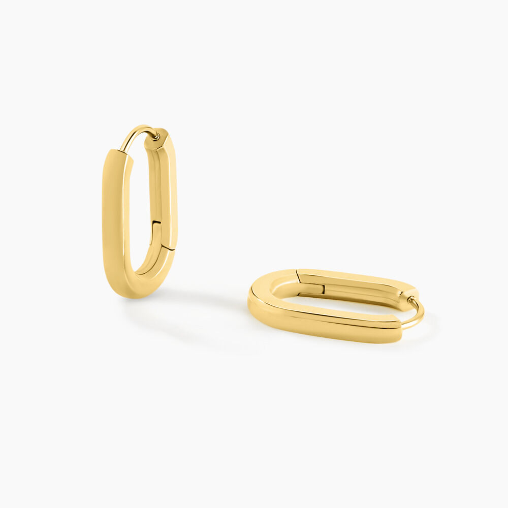 Créoles Urban Line Acier Doré - Créoles Femme | Marc Orian