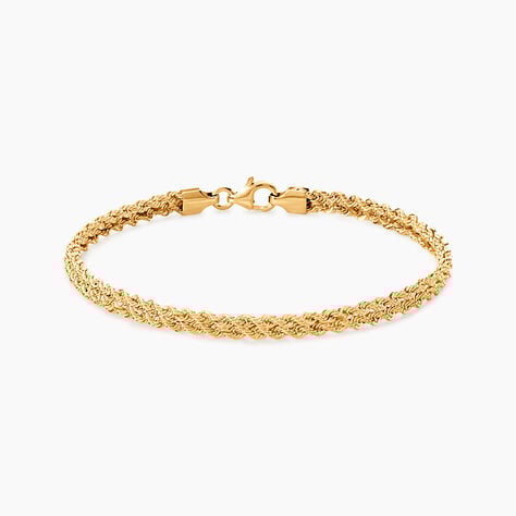 Bracelet Cordelia Maille Corde 2 Rangs Or Jaune - Bracelets mailles Femme | Marc Orian