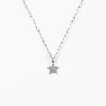 Collier Etincelante Argent Blanc - Colliers ras du cou Femme | Marc Orian