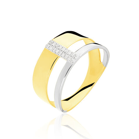 Bague Rainbow Or Bicolore Diamant - Bagues pierres précieuses Femme | Marc Orian